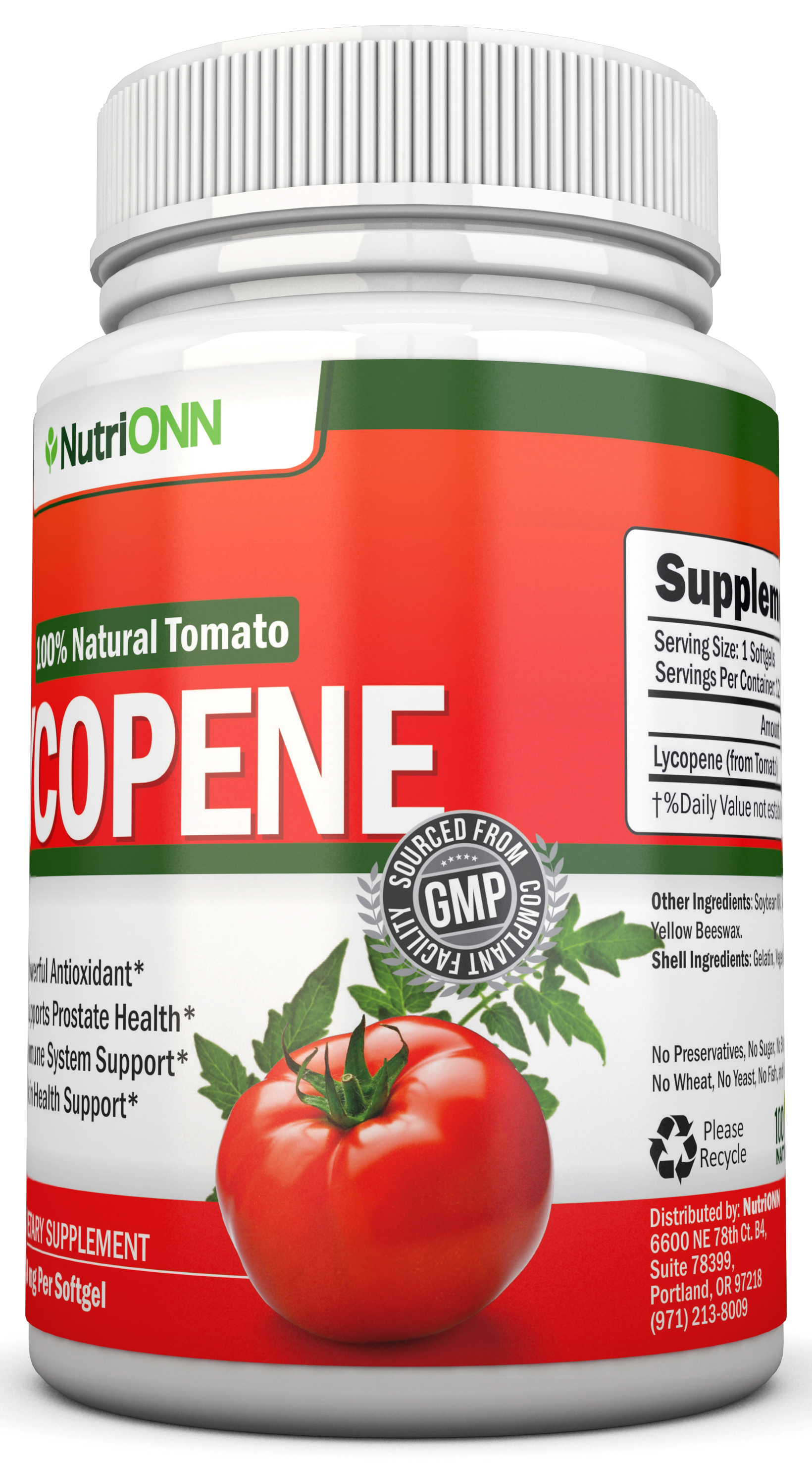 Lycopene Softgels - Buy now from NutriONN Supplements
